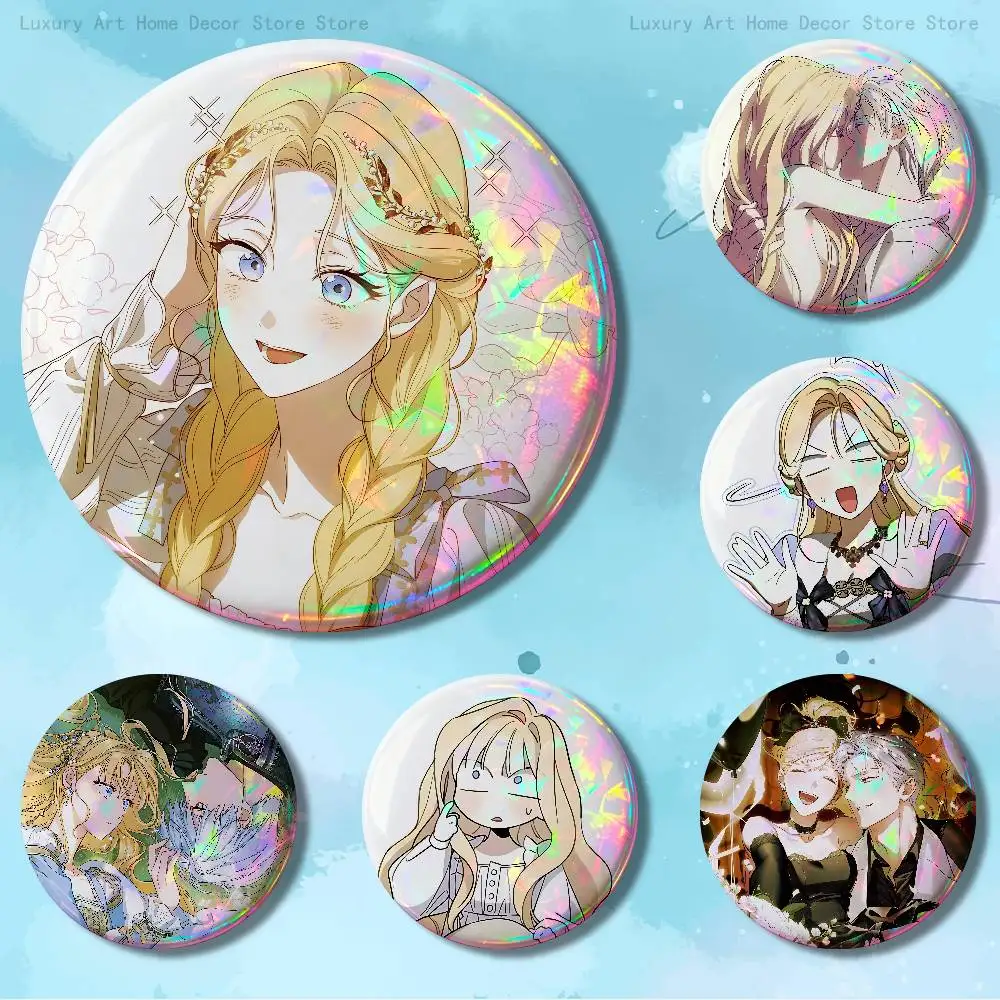H-How To Win My H-Husband Over Enamel Pin Tinplate Round Brooch Cosplay Nijigen Otaku Culture Badges 58mm 44mm 32mm 75mm 25mm