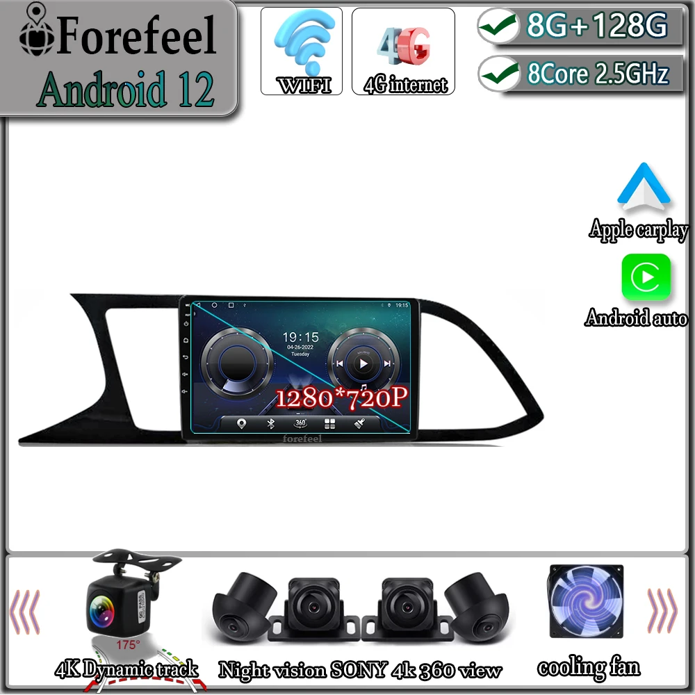 Android 12 For VW Seat Leon 3 2012 - 2020 Multimedia Navigation GPS Video Autoradio Player Car Stereo Carplay Monitor Radio