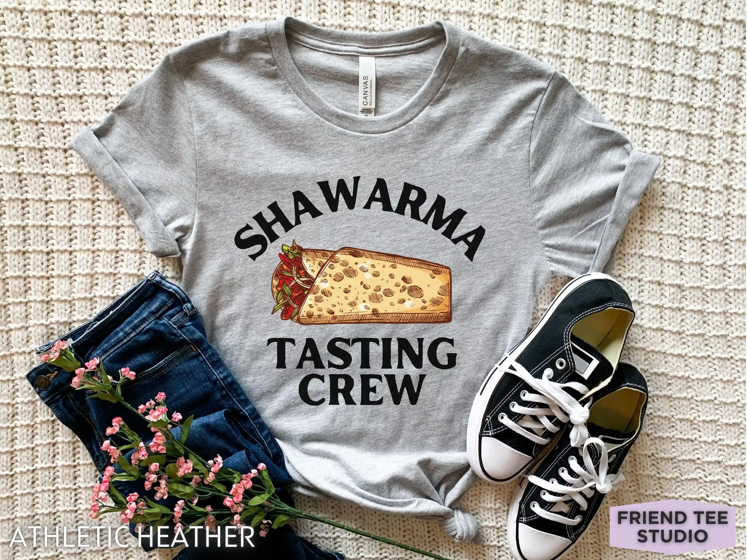 Shawarma T Shirt For Chef Funny Lover Middle Eastern Street Food Kebab Truck