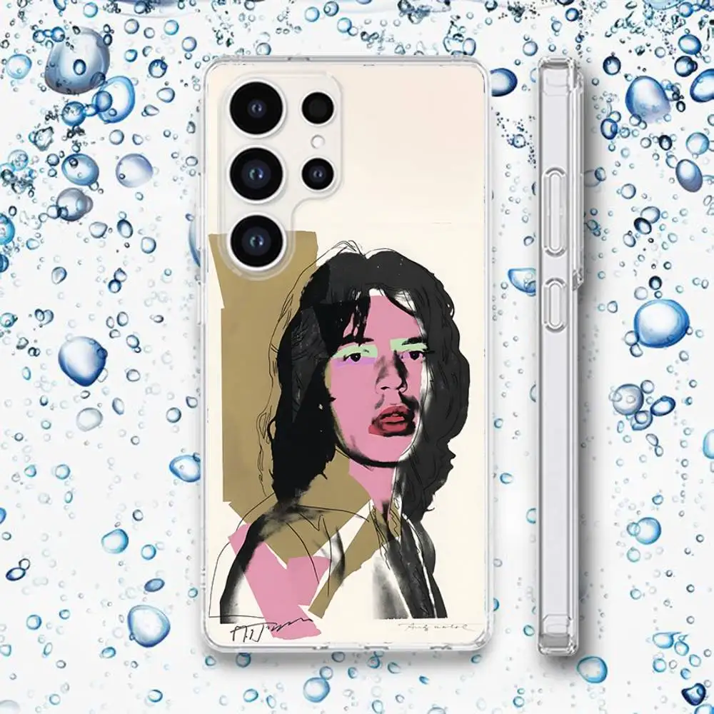 Coque de téléphone Art A-Andy W-Warhol Banana pour Samsung Galaxy A,71,70,52,51,40,31,50,50S,30S,21S,12,10,Note20ultra, coque transparente