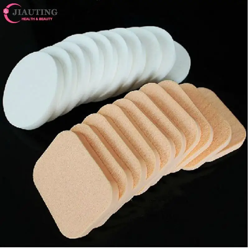 10PCS Round/Square Soft Facial Beauty Makeup Sponge Powder Puff Pads Face Foundation Cleaning Makeup Cosmetic Tools