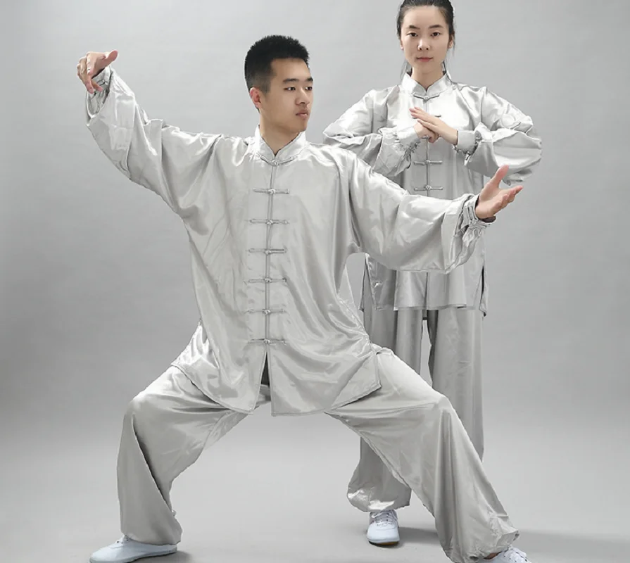 

Оптовая продажа, новый китайский стиль, мужская и женская форма Тай-чи Ушу, костюм кунг-фу, повседневная спортивная одежда на открытом воздухе, комплекты курток и брюк
