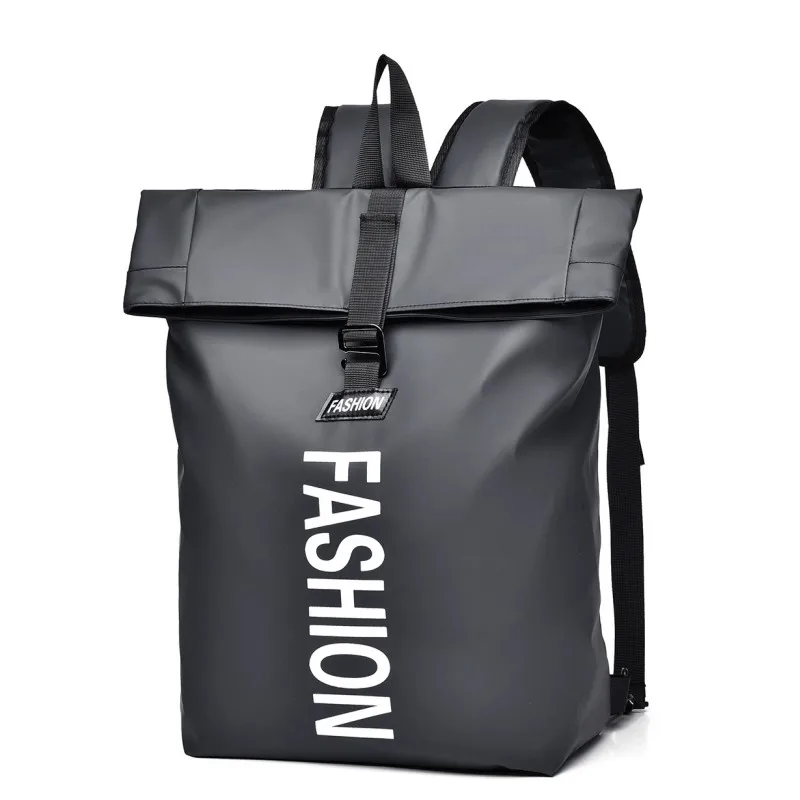 

Men's Backpack Large Capacity School Bag PU Leather Waterproof Laptop Bags Travel Backpacks Men Camping Rucksack Mochaila