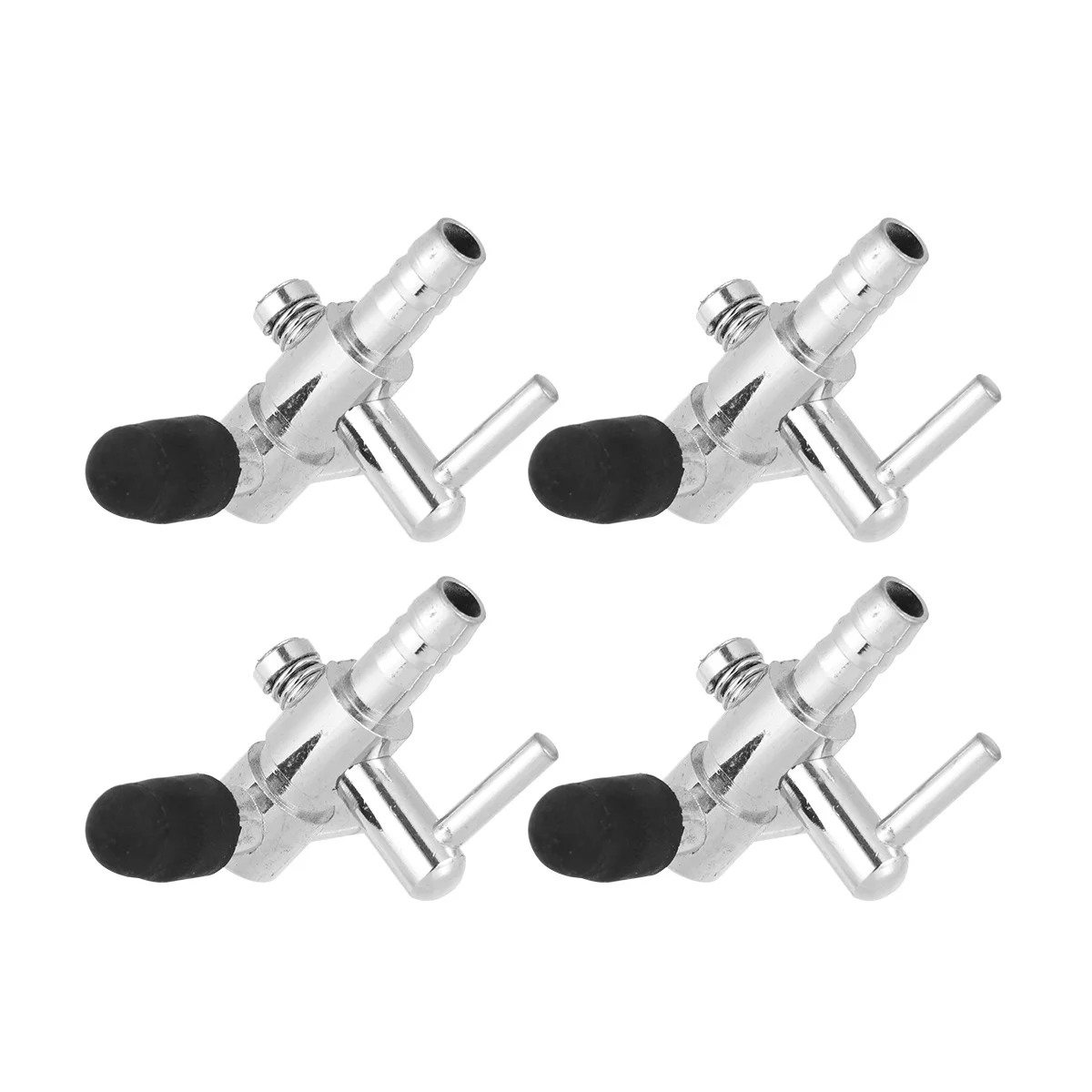 

4Pcs One Way Aquarium Joint Splitter Fish Tank Oxygen Pump Silver Air Flow Control Lever Distributor Air Pump Flow Lever