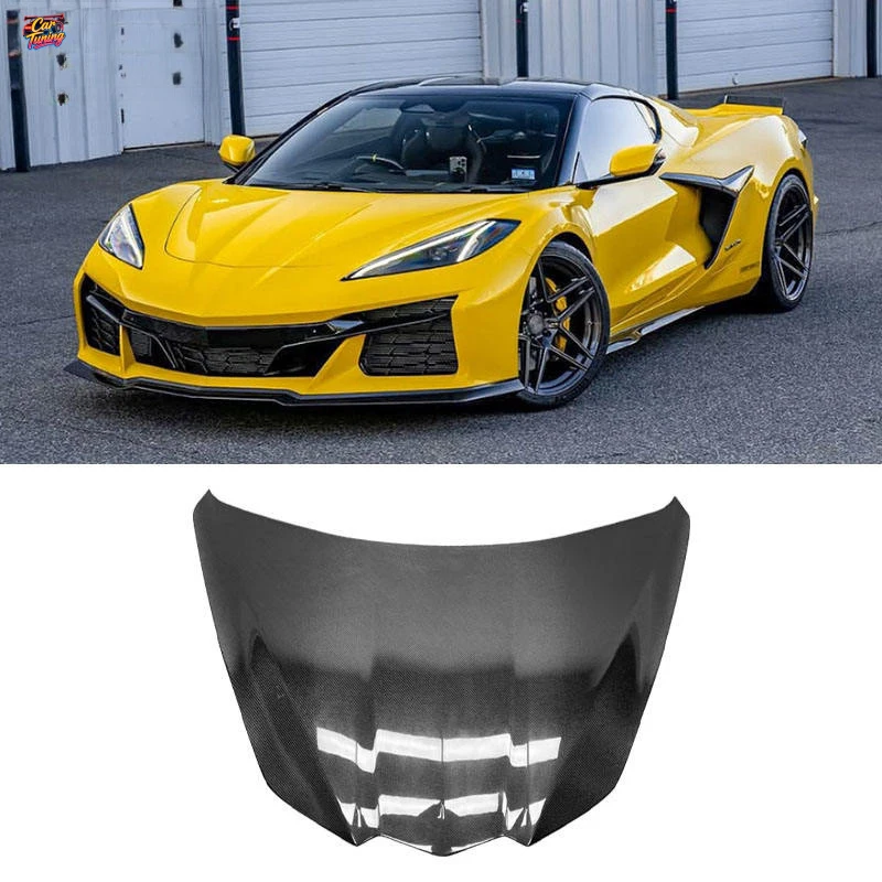 

Подходит для Chevrolet Corvette C8, капот из углеродного волокна, детали для тюнинга автомобиля.