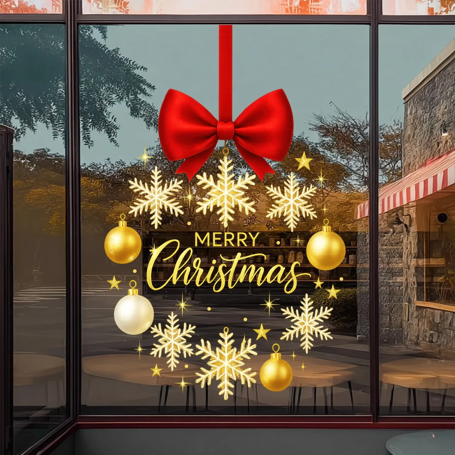 Snowflake Window Decal - Pegatinas Navideñas de Copos de Nieve