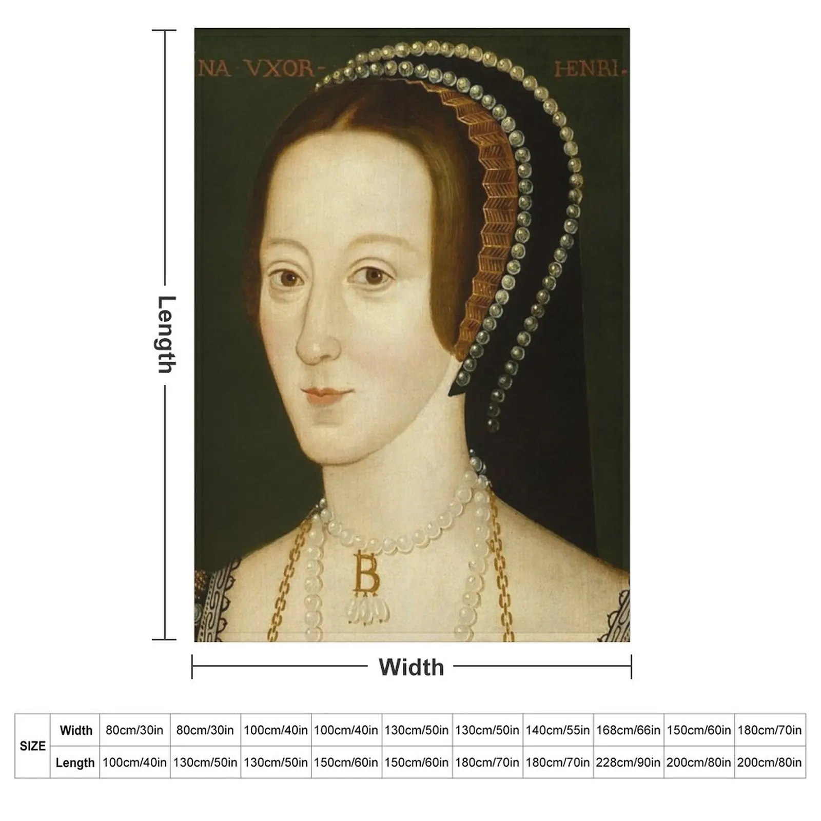Portrait of Anne Boleyn Queen of England The six Throw Blanket Sofa Quilt For Baby christmas decoration Travel Moving Blankets