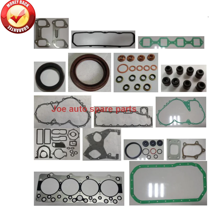 

Полный комплект прокладок двигателя для экскаватора HITACHI EX120-1 EX150-1 ISUZU JCB JS110 JS130, внедорожный двигатель: 4bd1 4bd1t