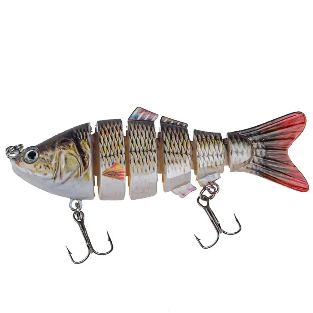 10cm 17g Fishing Lure 6 Segment Attractive Plastic Simulation Multi Jointed Hard Bait for Fishing Lover