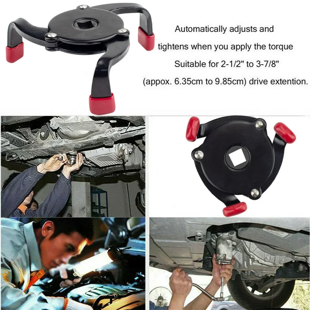 Vehicle Oil Filter Wrench 58-100mm Adjustable Universal 1-Way Jaw Remover For Auto Car SUV Truck Hand Tools Equipments