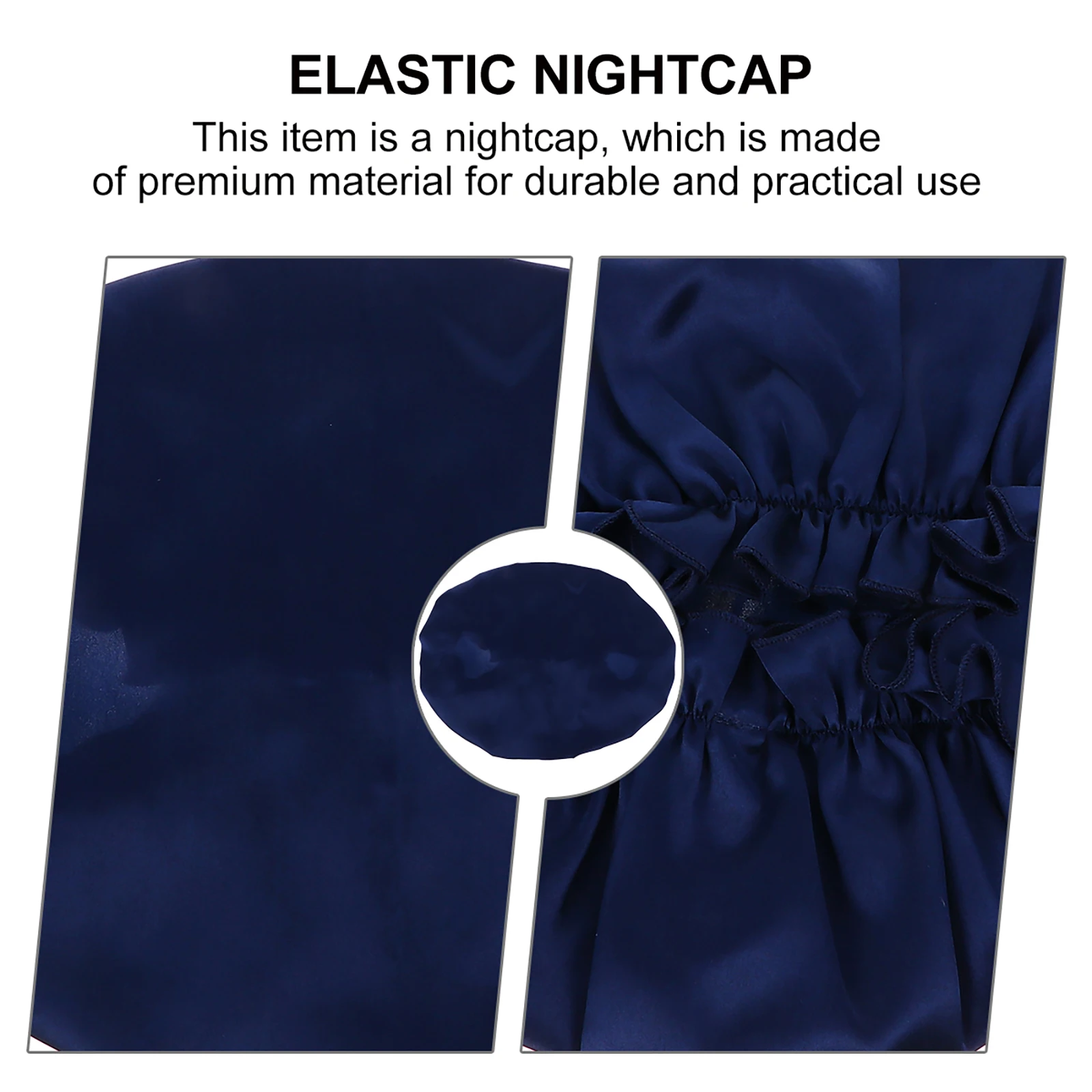 

Шелковая шапка для сна с волнистой ободкой, атласные шапки с капюшоном для женщин, глянцевые, сохраняют волосы от завязывания, уменьшают завязывание