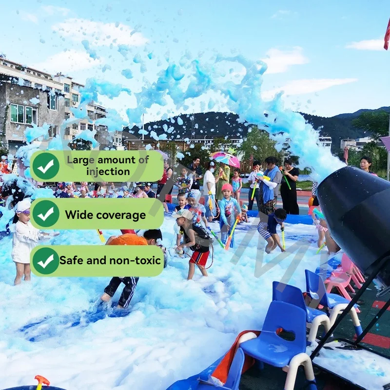 1000W/1500W Jet Foam Cannon Swimming Pool Jet Party Spray Foam Cannon Machine Outdoor Summer Amusement Park Big Event