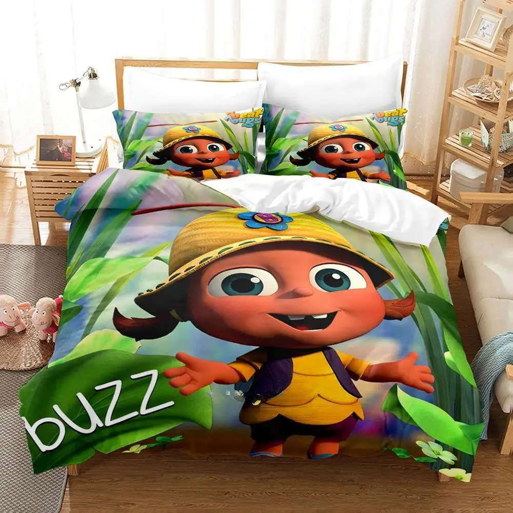 Beat Bugs Bedding Set Single Twin Full Queen King Size Bed Set Adult Kid Bedroom Duvet cover Sets 3D Print Anime Bed Sheet Set