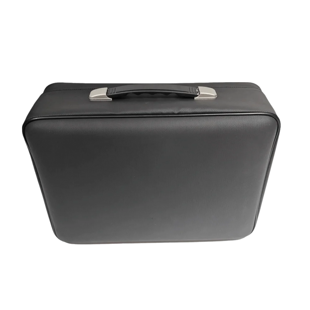 Hard-Shell Fireproof Document Box with Coad Lock Fireproof Document Organizer Portable Water Resistant Document Box