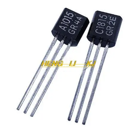 New original 100 PAIR 2SA1015GR 2SC1815GR TO-92 A1015 C1815 (100 2SA1015+100 2SC1815)TRANSISTOR