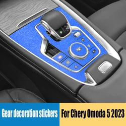 For OMODA C5 2022 2023 Decorative sticker for central control gear shift panel gear protection film