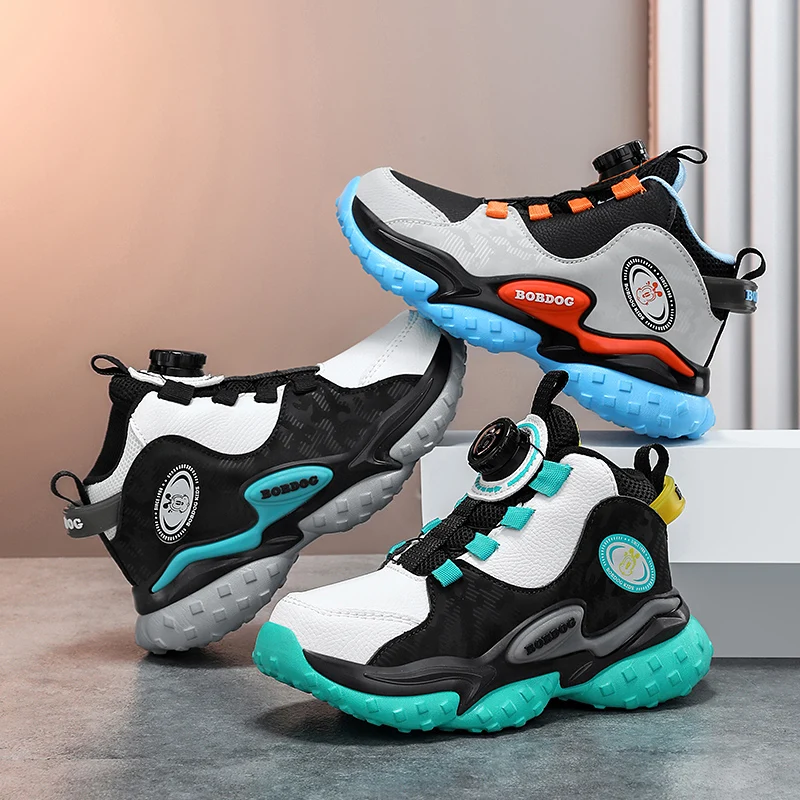 

Детские баскетбольные кроссовки, нескользящая дышащая спортивная тренировочная обувь, уличная обувь для бега на шнуровке для мальчиков и девочек, повседневная обувь из искусственной кожи