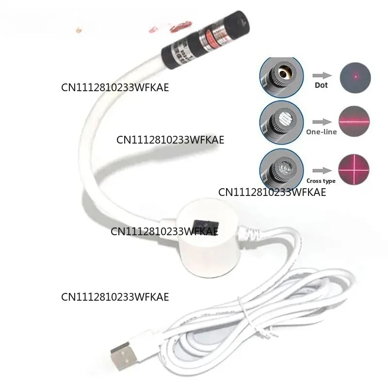 USB Red/Green Laser Positioning Light Infrared Working Lamp Cutting with Magnetic Base DC5V Line/Cross Sewing Machine Accessorie