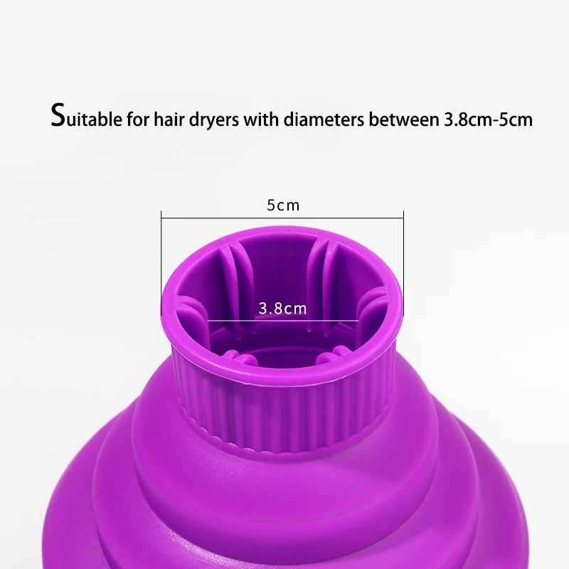 1 шт., салонный силиконовый чехол-диффузор для фена, регулируемый термостойкий чехол для дисперсионной сушки фена