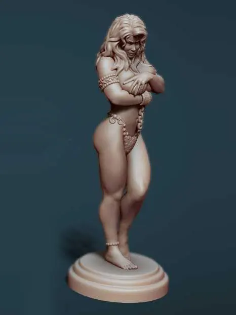 1/24 75mm 1/18 100mm Resin Model Woman Figure Sculpture Unpainted No Color RW-943