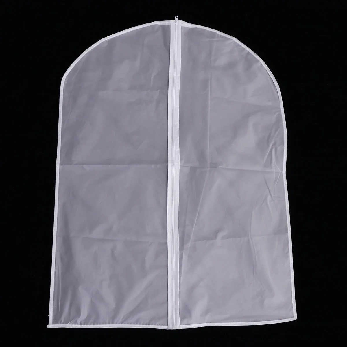 

PEVA Clothes Cover Clear Plastic Garment Bags Semitransparent Storage Bags (White Size M 60*80CM) clothes bag