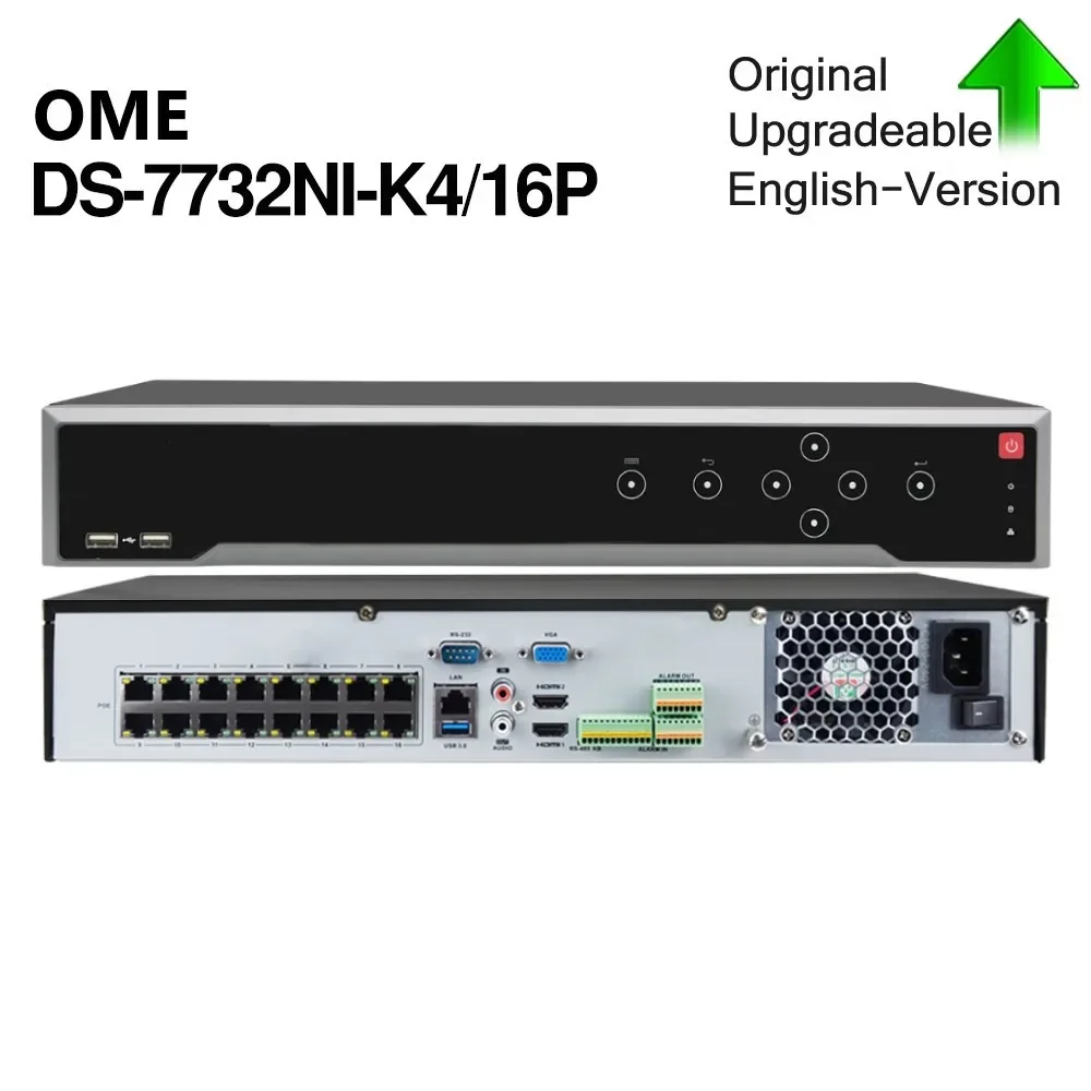 Hk OEM 32CH 4K NVR POE (1080p/3MP/4MP/5MP/6MP/8MP/4K) grabadora de vídeo en red POE grabadora de vídeo de seguridad IP para el hogar H.265 + IVMS4200