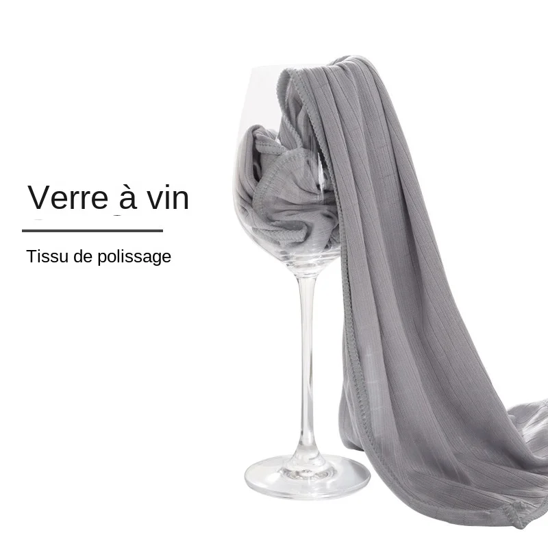 Lot de 5 torchons de cuisine en microfibre pour le nettoyage à sec des verres à vin, lingettes séchantes pour la vaisselle, chiffons à vaisselle suédois