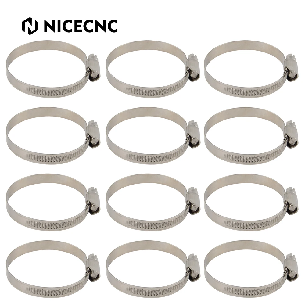 

12pcs Motorcycle 16223-KS5-000 Engine Carburetor Insulator Band Clamps for Honda CB750 1969 - 1978 CB 750 Carb Intake Clamp Kit