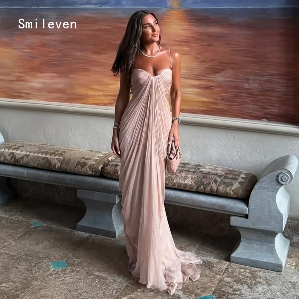 

Smileven Luxury Mermaid Prom Dress Sweetheart Evening Gowns Spaghetti Strap Pleating Formal Occasion Dress Customized 2026