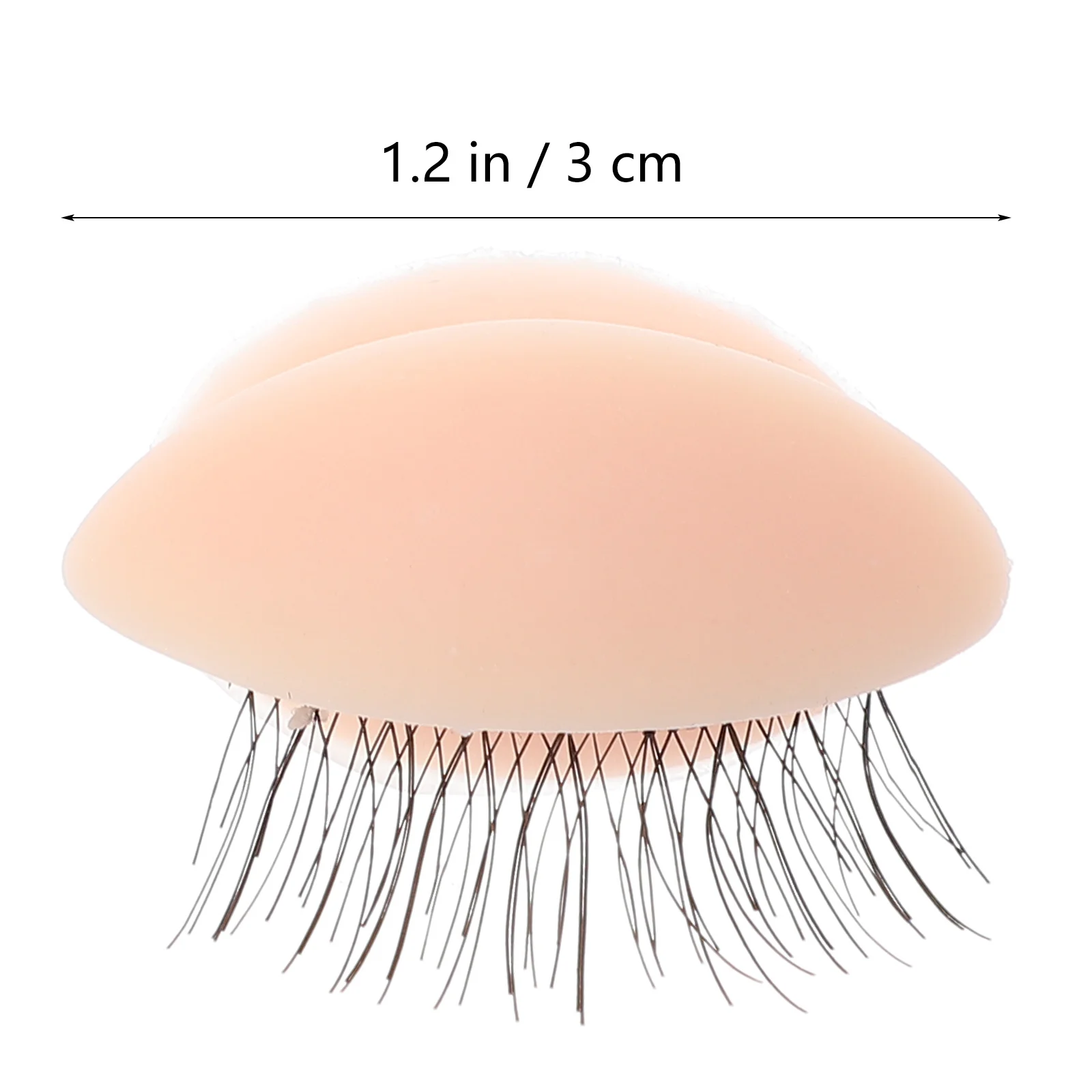 Detachable Eyelash Mannequin Head Silicone Replacement Eyelids For Lash Extension Practice Makeup Training Kit Tool