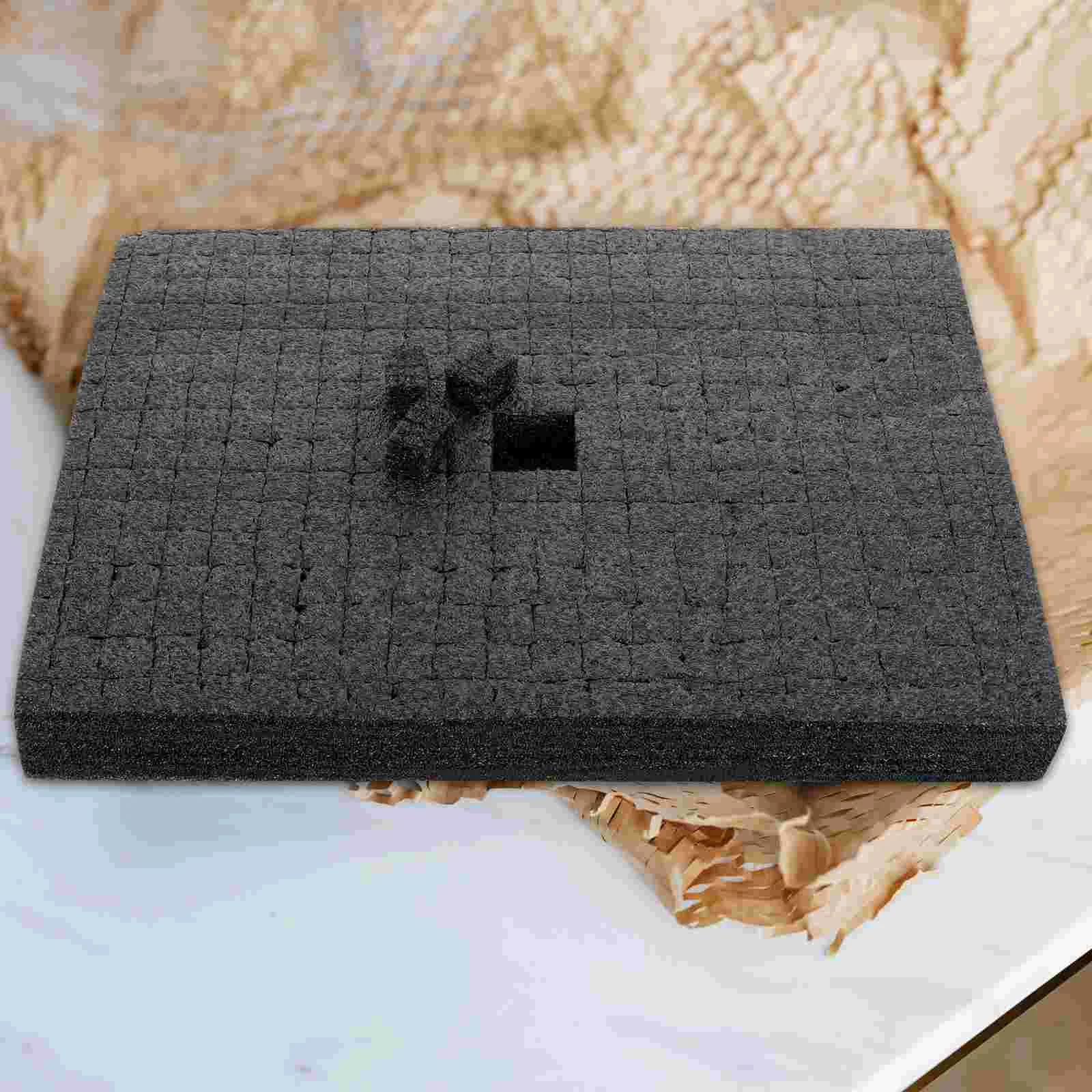 330x250x30mm Black Foam Cubes Packing Sheets Shockproof Fillers Grid Sponge Blocks Lightweight Tool Box Inserts