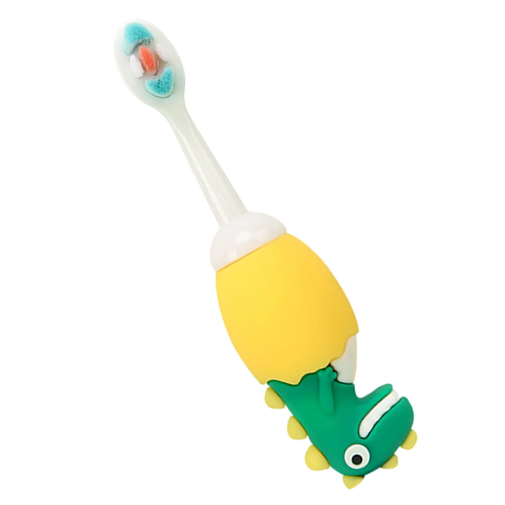 

Kids Dinosaur Toothbrush Tongue Cleaner Portable Lightweight Safe for Baby Teeth Cleaning Kids Toothbrush