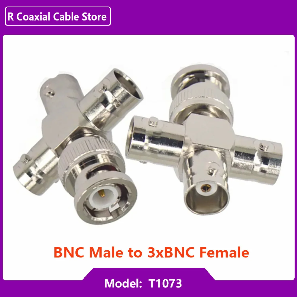 BNC para conector fêmea macho BNC, Q9 Jack Plug, 3 Way 4 Way, Tipo TL Y, Coaxial RF, Adaptador coaxial, Kit de teste Latão cobre