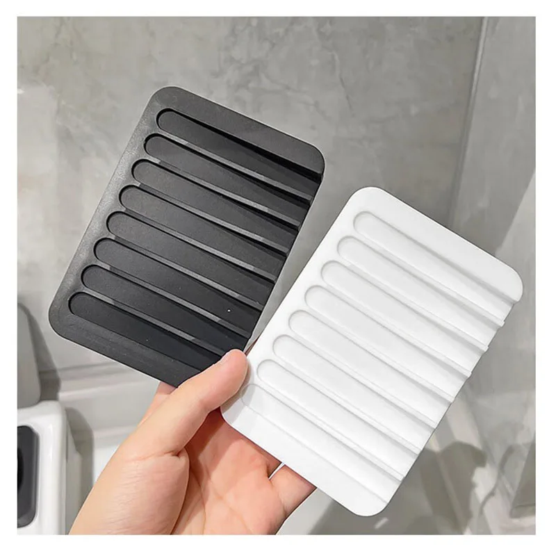 Silicone soap holder creative soap box soap holder soap box drainage storage soap holder fixed bracket