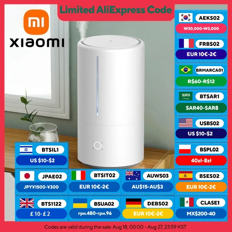 �y�Z�[�����zXIAOMI MIJIA �X�}�[�g�ŋۉ����� S�A4.5L UV-C 99.9% �ŋہA450mL/h �~�X�g�o�́A34dB �Â��ȓ���A�A�v������ ?