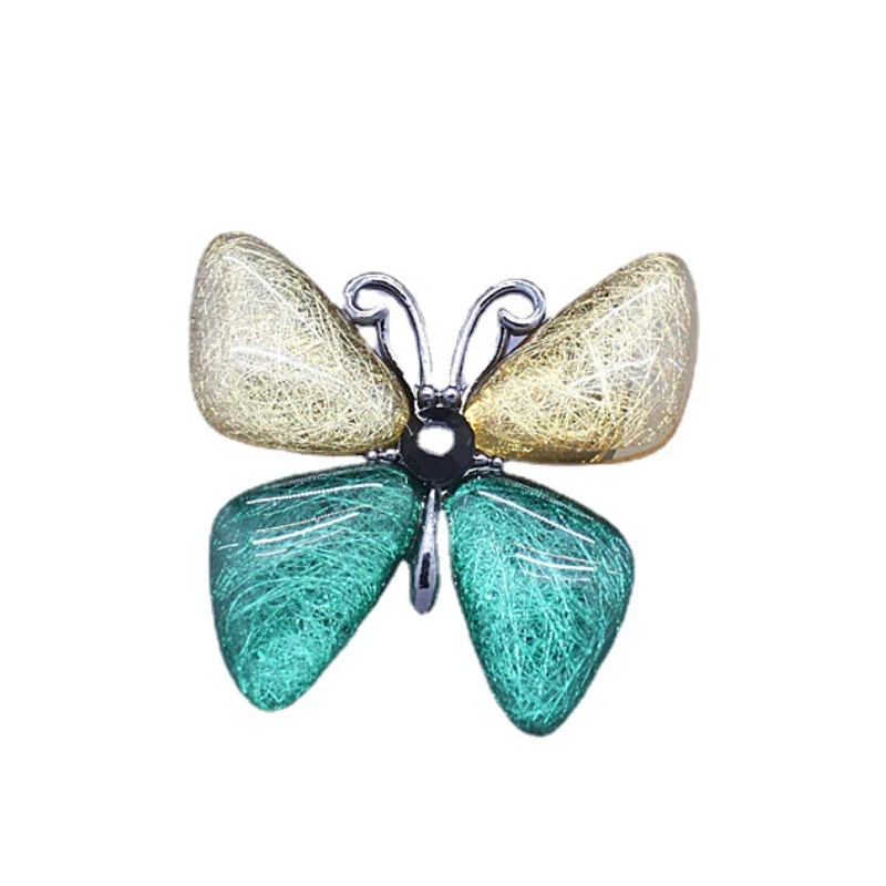 

Retro Resin Butterfly Corsage Brooch Cardigan Scarf Buckle Badge Insect Lapel Pin Luxulry Jewelry Brooches for Women Accessories