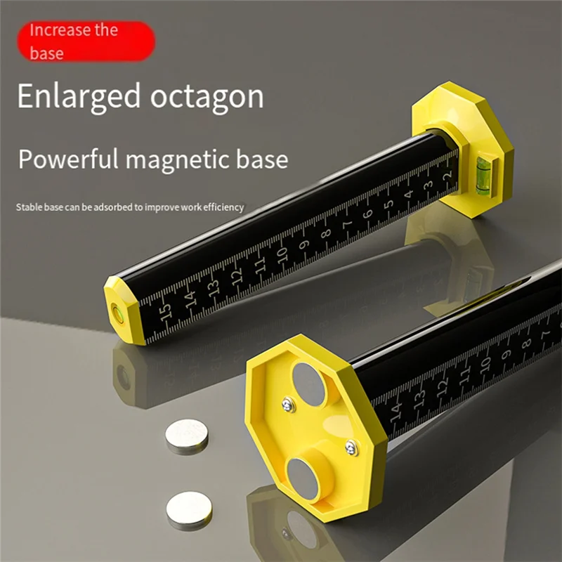 

ABZY-Tile Leveling Ruler Horizontal Bubble Leveling Ruler Lay Floor Tiles Gradienter Suspended Paving Tile Leveling Ruler