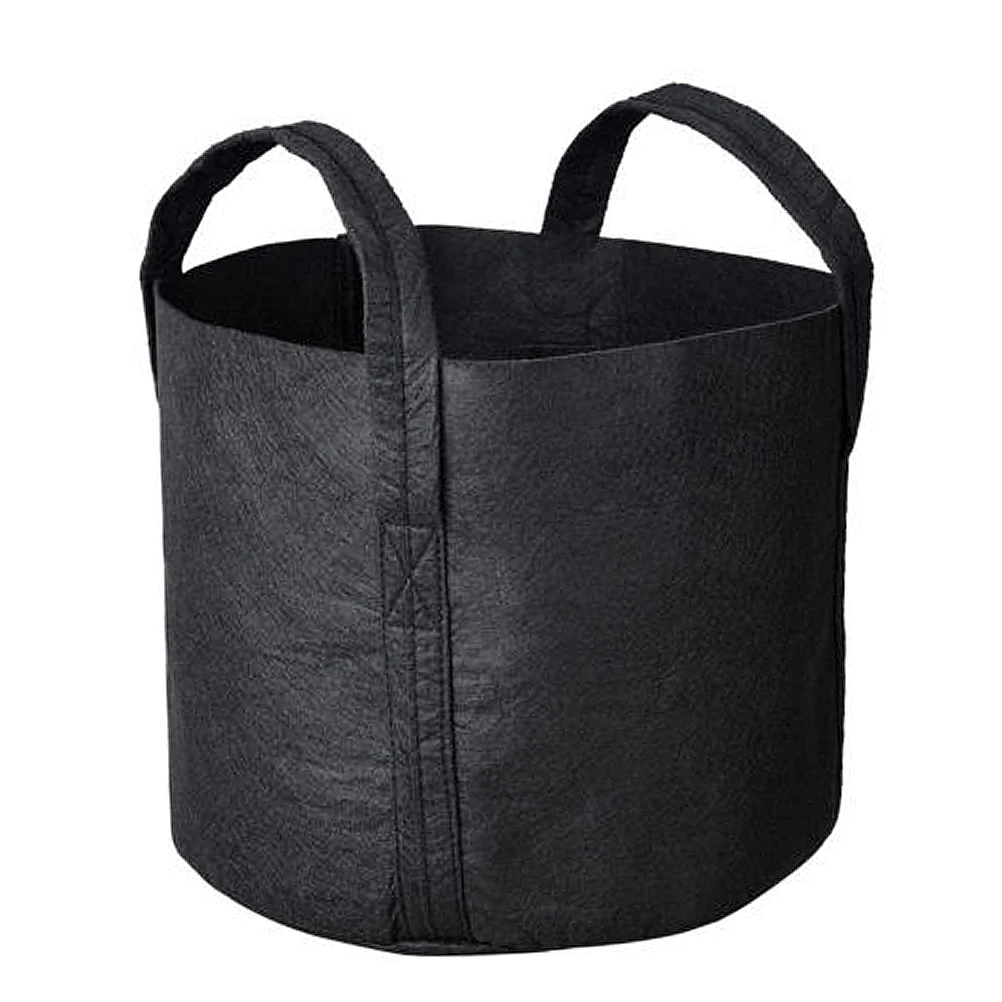 

5pcs Felt Planting Bag Reusable Breathable Garden Planter Portable Growing Pouch Durable Cultivation Container For Herbs