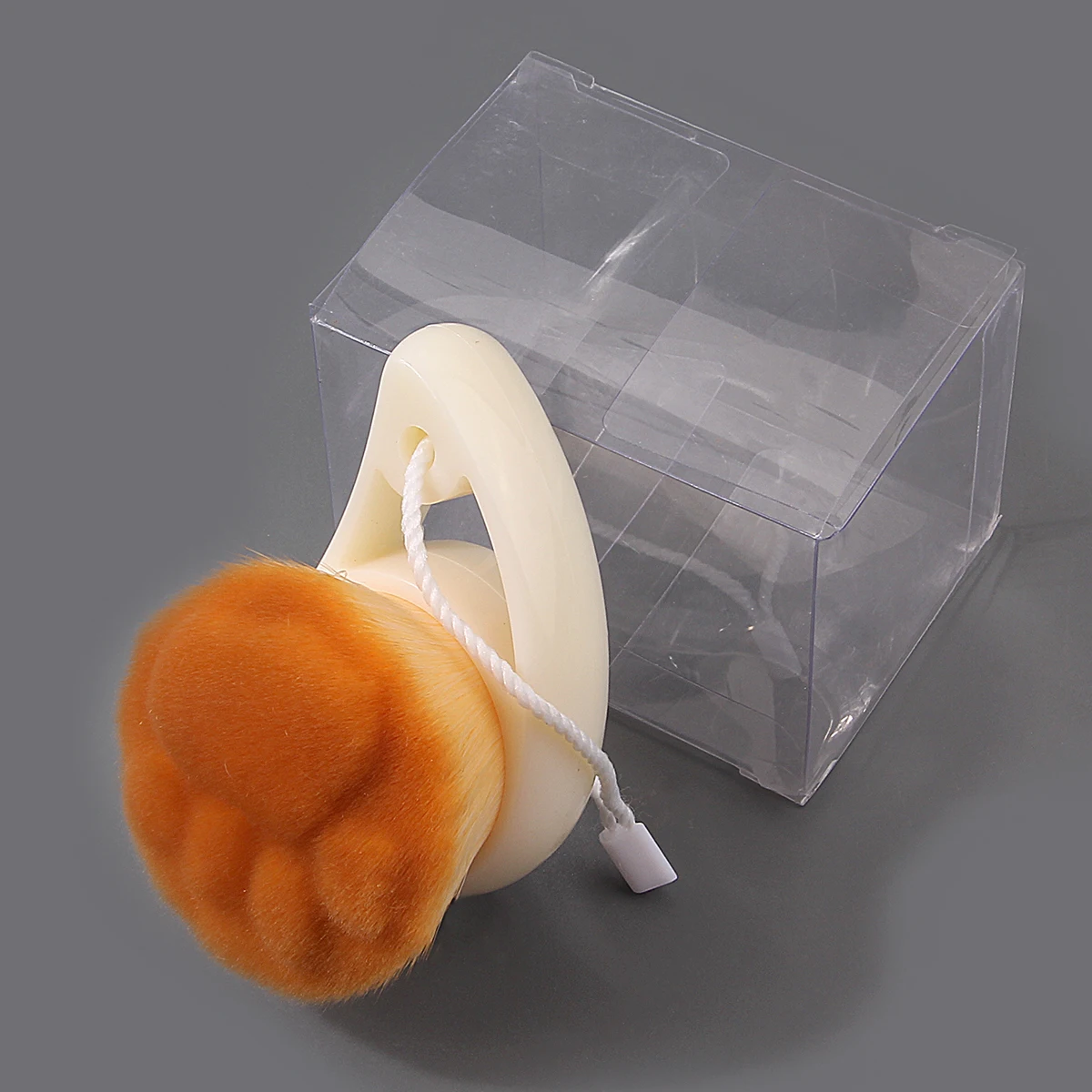 New 1PCS transparent box set cat paw print soft nail art dust removal brush, nail cleaning brush, multi-functional nail art tool