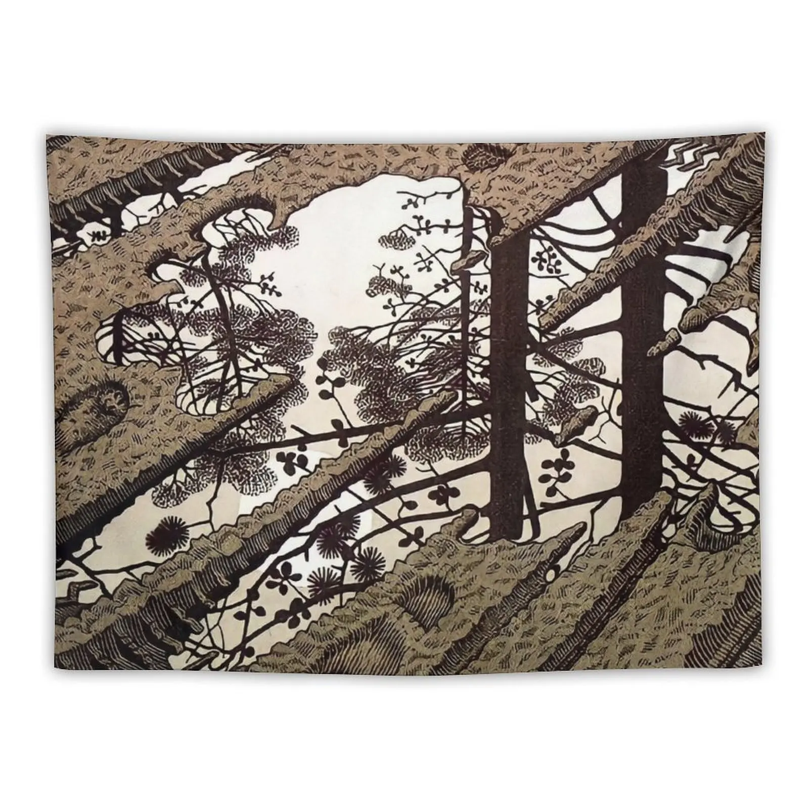 

M.C. Escher - Puddle Tapestry Decoration Wall Wall Mural Tapestry