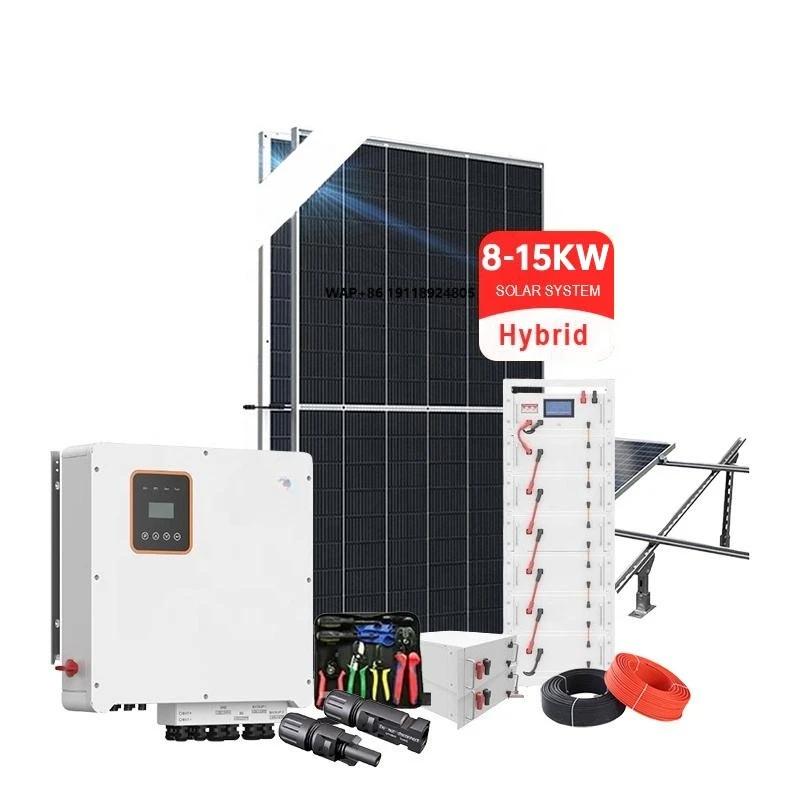 For Industrial Off-Grid Hybrid Solar System 10kW/20kW/30kW Lithium-Ion/Lead-Acid Batteries Roof Ground Mounting Home Use Solar