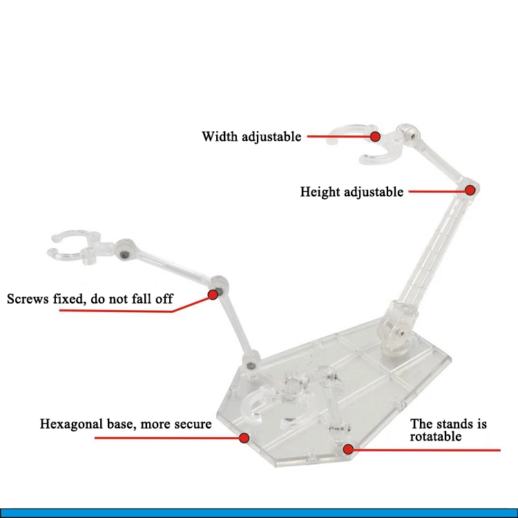 Action Figure Base Dolls Holder Suitable Display Stands Three Jaws General Bracket For HG/SHF Rabot Animation Toy Assembly Luz