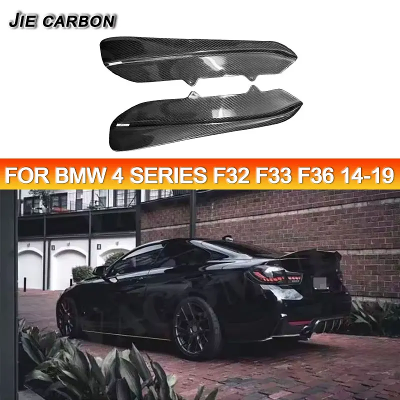 

For BMW 4 Series F32 F33 F36 2014-2019 Carbon Fibre Rear Bumper Rear Diffuser Splitter Fascia Side Spoiler Auto Accessories