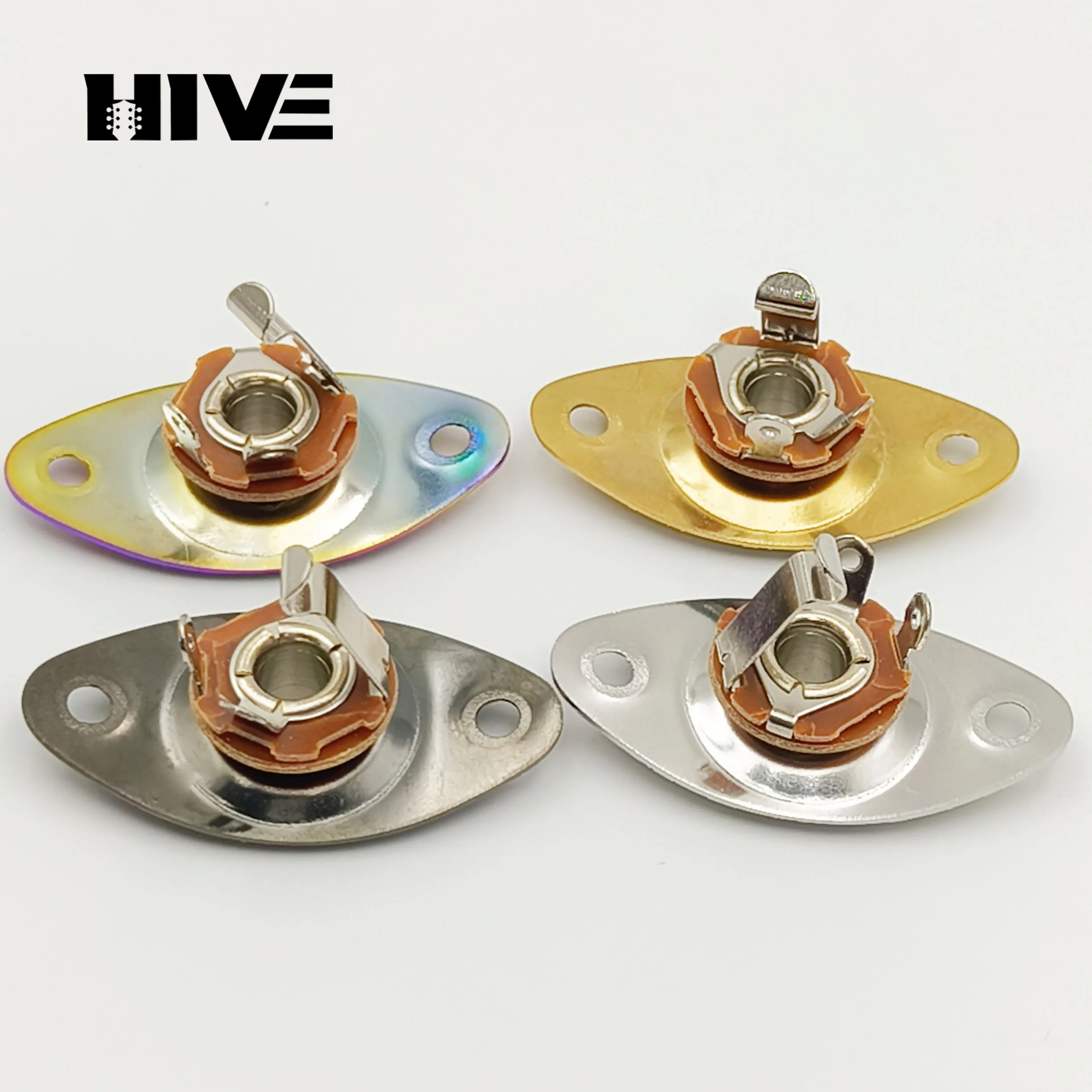 Guitar Jack Exquisite Stainless Steel Anti-corrosion Technology Square/Cat-Eye 6.35 1/4 
