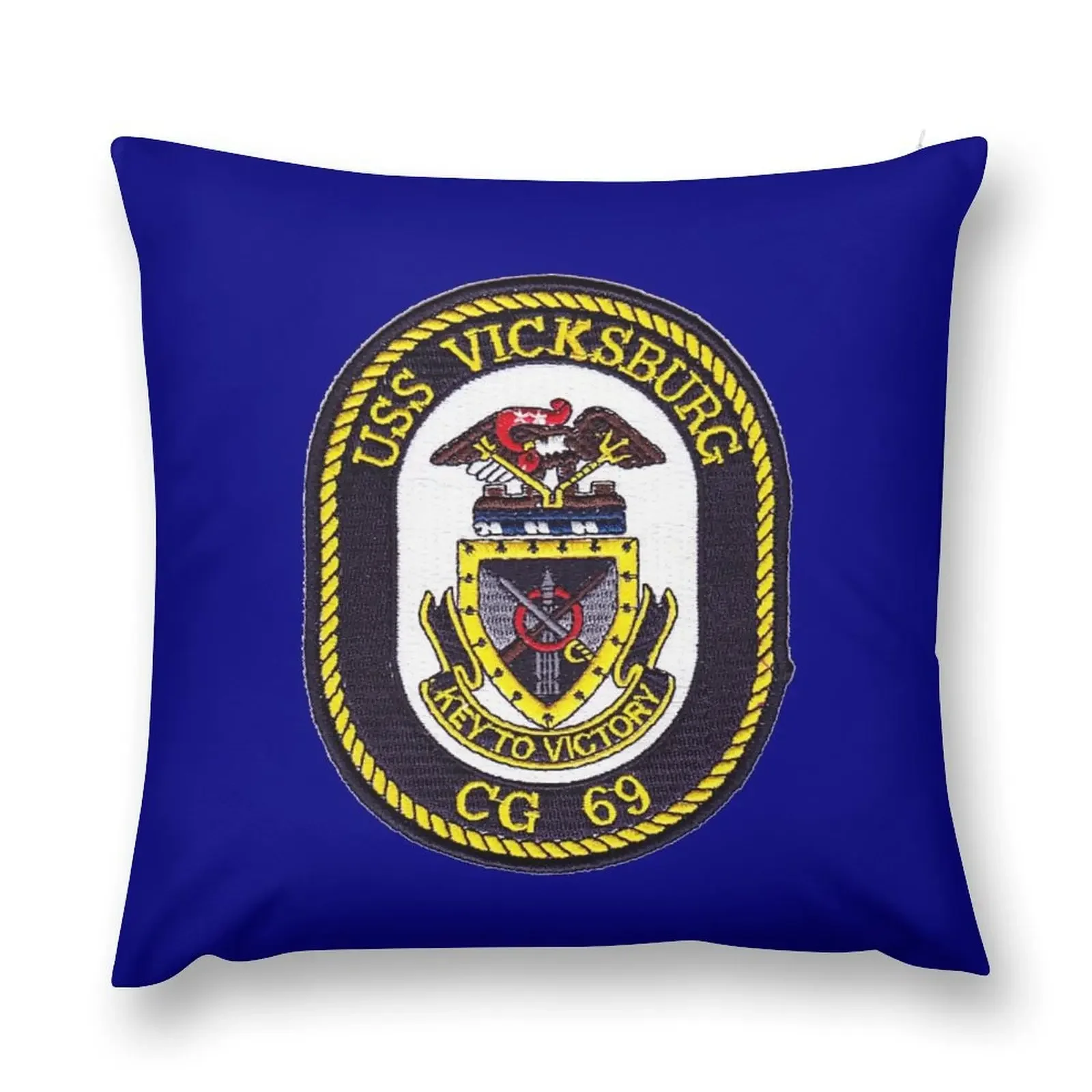 USS VICKSBURG (CG-69) SHIP'S STORE Throw Pillow Sofas Covers luxury decor pillow