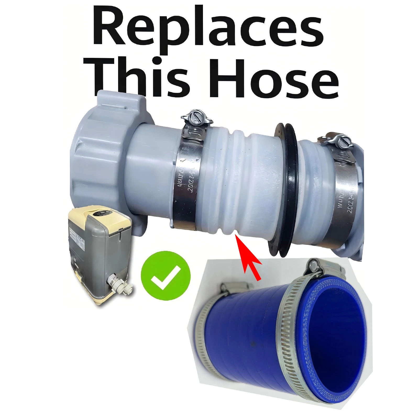 

for Lay-z Lazy Spa Hydrojet & Pro Hydrojet Pro Water Pipe Hose A Connector Clips B177 for lay Z spa for bastmay Hot tub hose