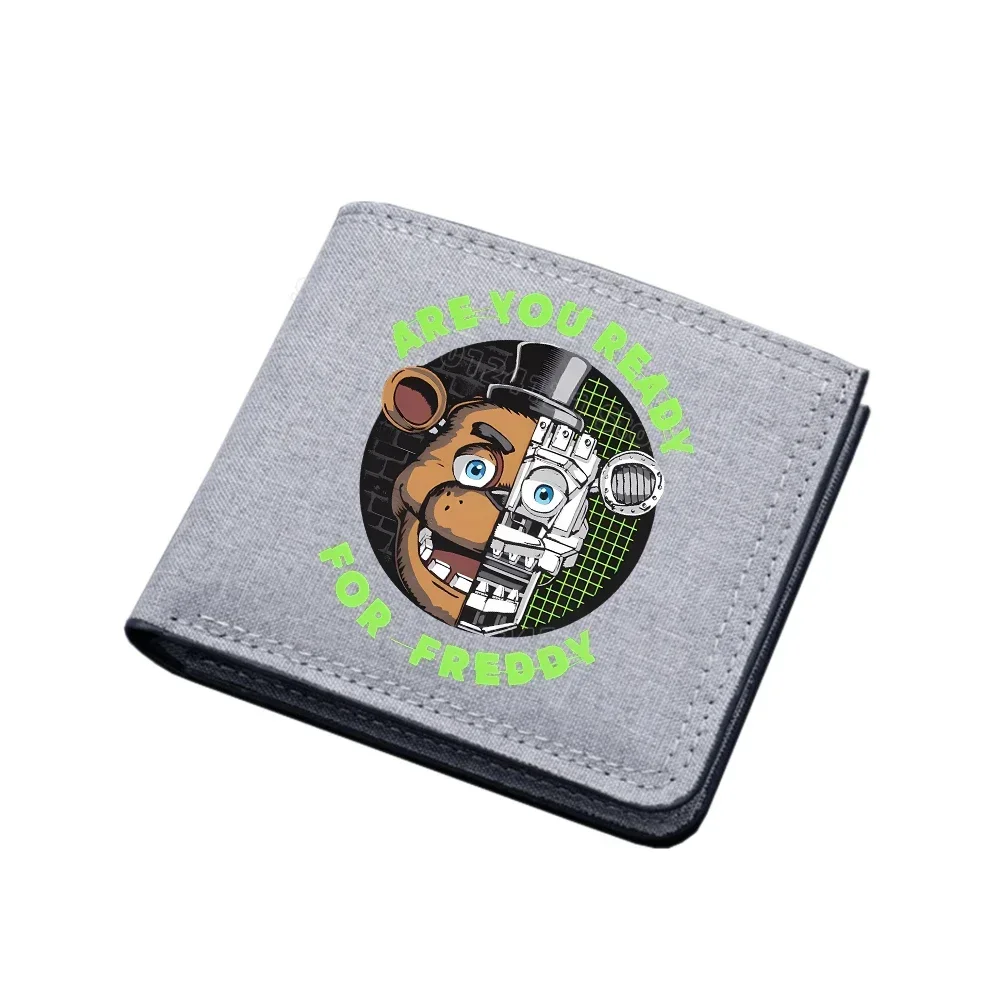 جديد Fnafs قماش المحفظة Monedero قصيرة للطي محفظة الرجال حامل بطاقة بطاقة الائتمان حافظة للعملة المحافظ متعددة الوظائف محافظ هدية #5