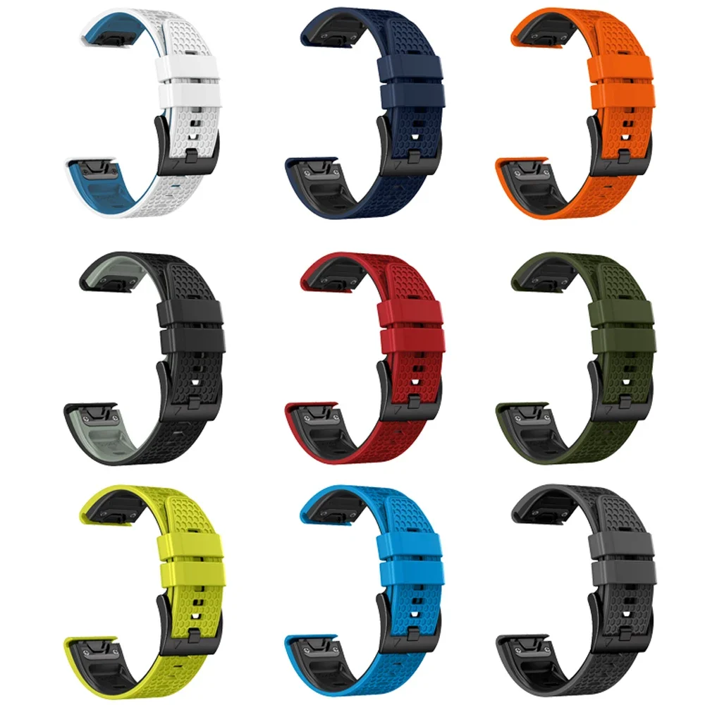 Quickfit-Correa de silicona para reloj, pulsera para Garmin Epix Pro Gen 2 Enduro 2, Mk2i, Mk1, G1, MARQ, 26mm, 22mm