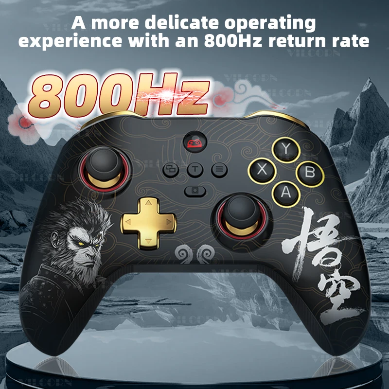 VILCORN PC Gaming Controller FPS Wireless Pro Gamepad For PS4 Switch Android IOS with Micro Motion Hall Trigger Joystick