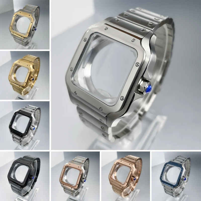 

Корпус NH35 38 мм квадратный корпус для часов из нержавеющей стали 316L запасные части для часов NH35 NH36 аксессуары для модификации часов
